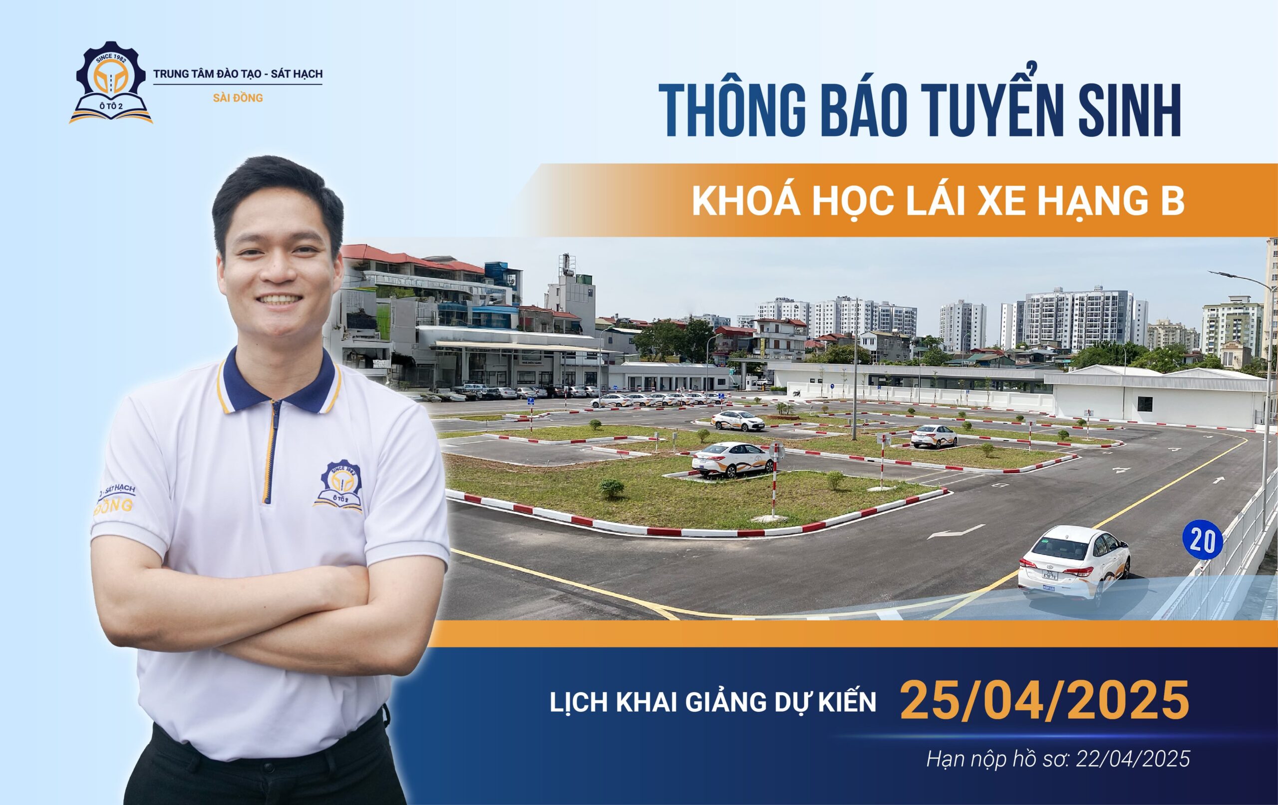 Tuyển sinh khóa học lái xe ô tô hạng B Tháng 4/2025 – Đợt 2