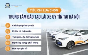 Tiêu chí lựa chọn trung tâm đào tạo lái xe uy tín tại Hà Nội